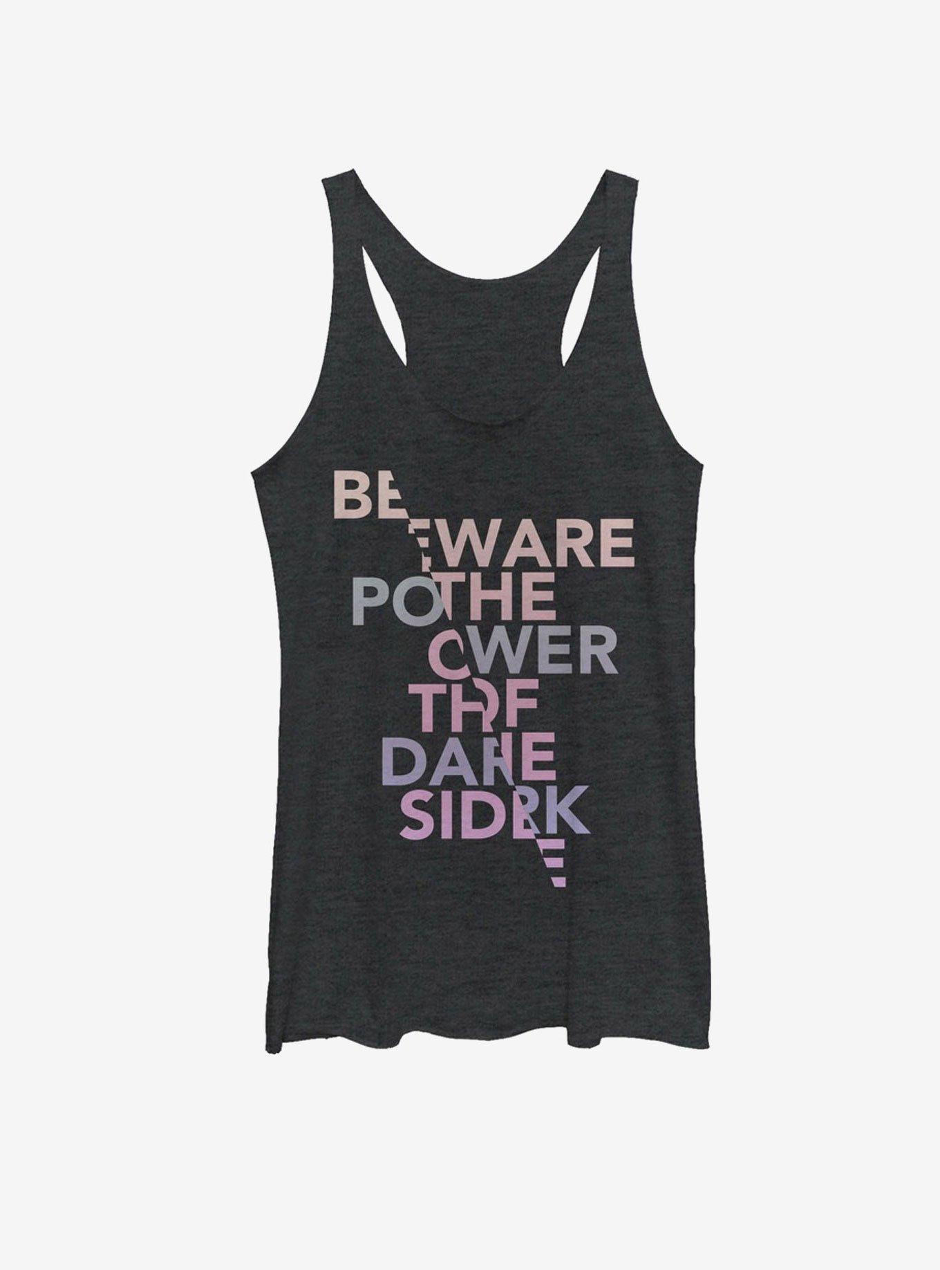 Star Wars Beware the Dark Side Womens Tank, BLK HTR, hi-res