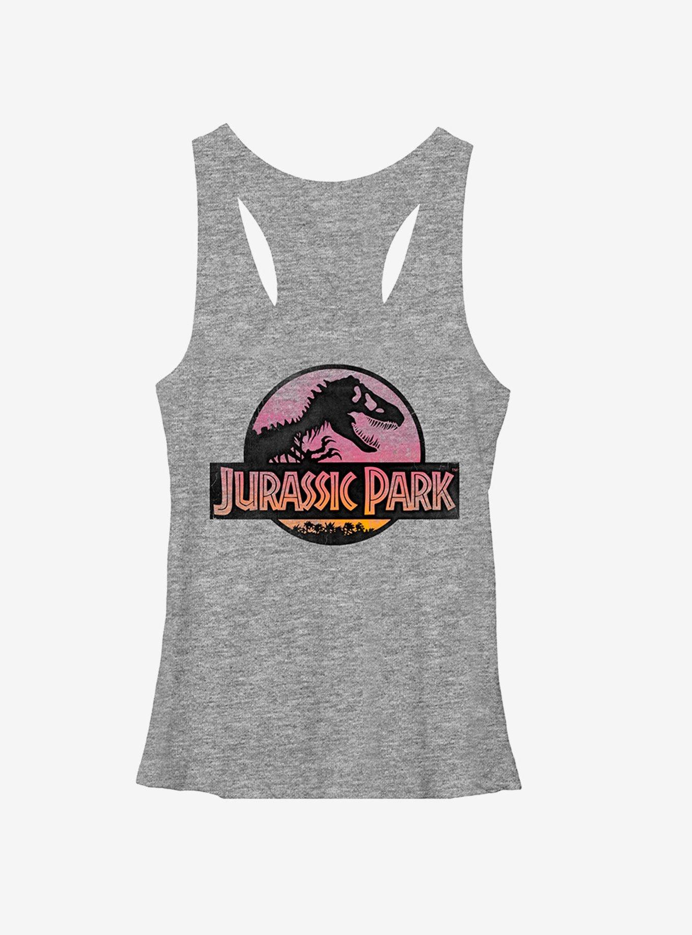 Jurassic Park Logo Sunset Womens Tank, , hi-res