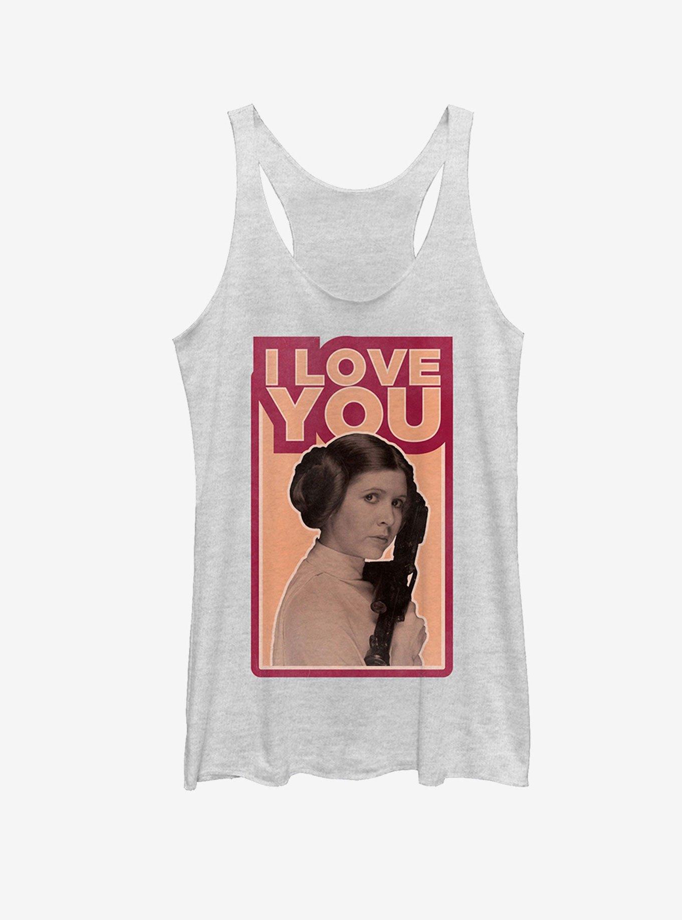 Star Wars Princess Leia Quote I Love You Womens Tank, , hi-res