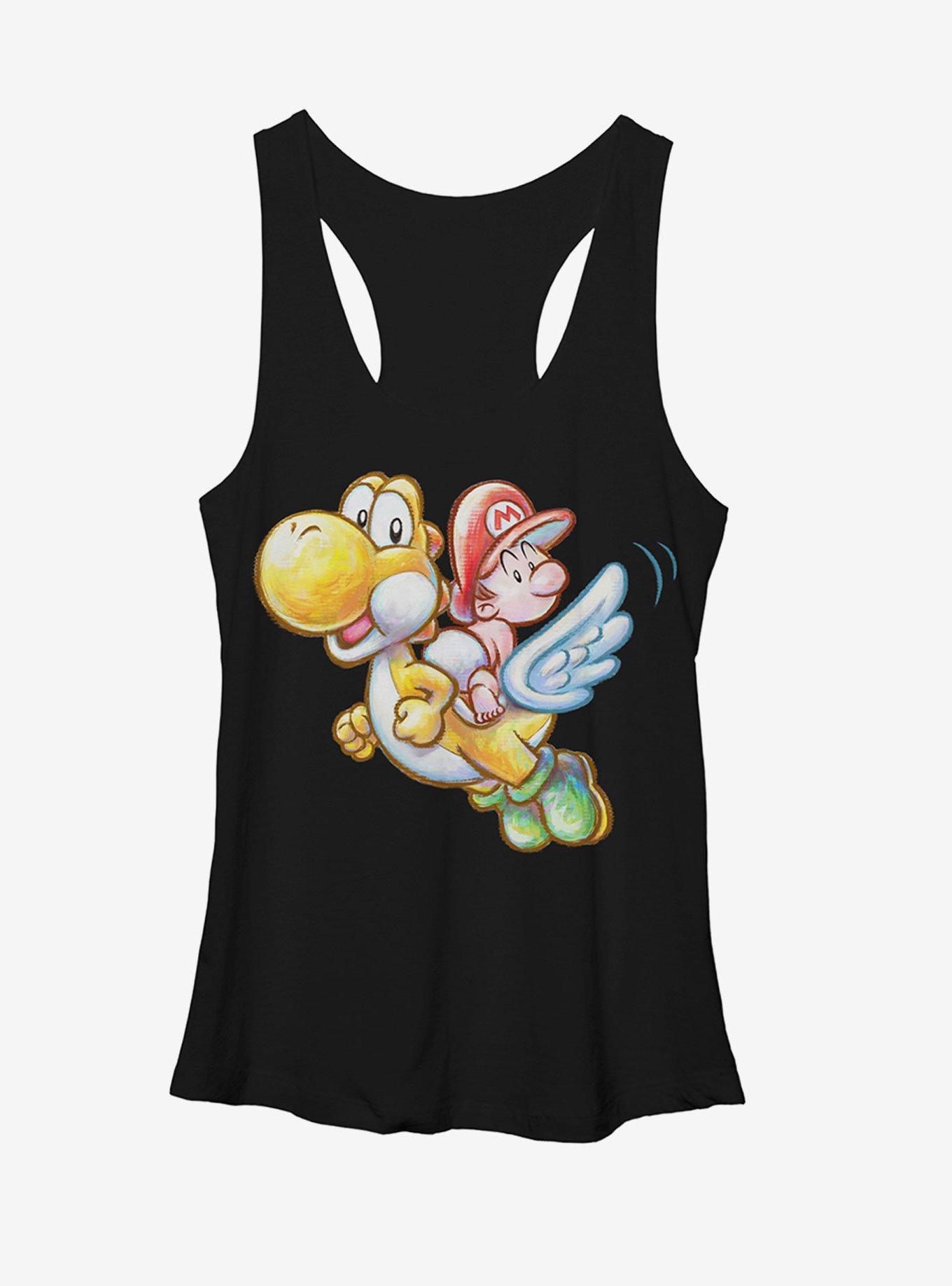 Nintendo Yoshi's New Island Flying Womens Tank, , hi-res