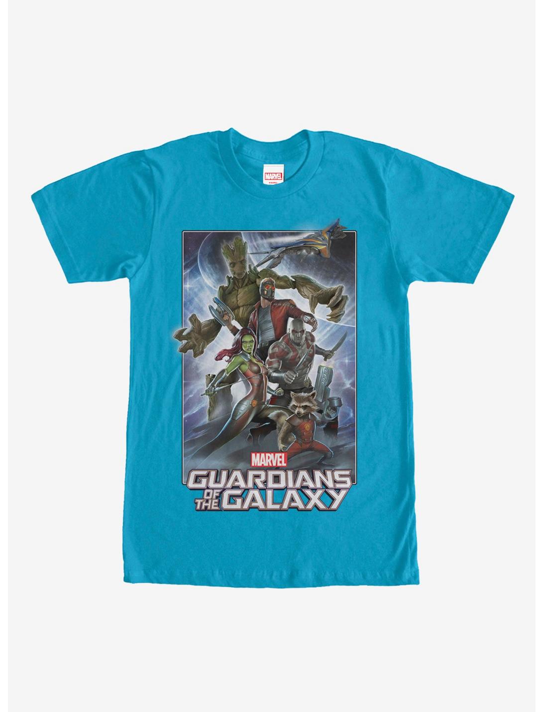 Guardians of the Galaxy Group T-Shirt, TURQ, hi-res