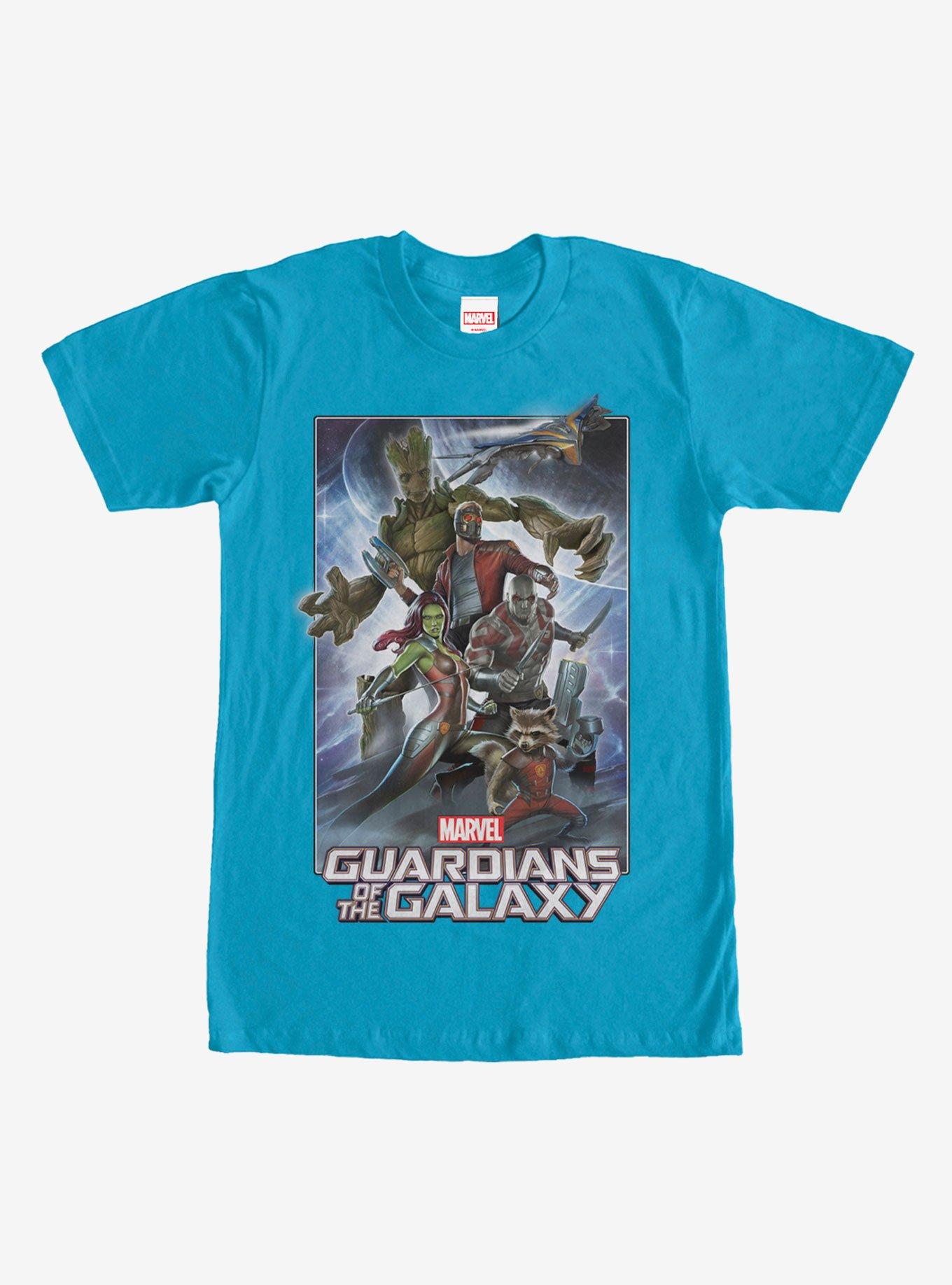 Guardians of the Galaxy Group T-Shirt, TURQ, hi-res