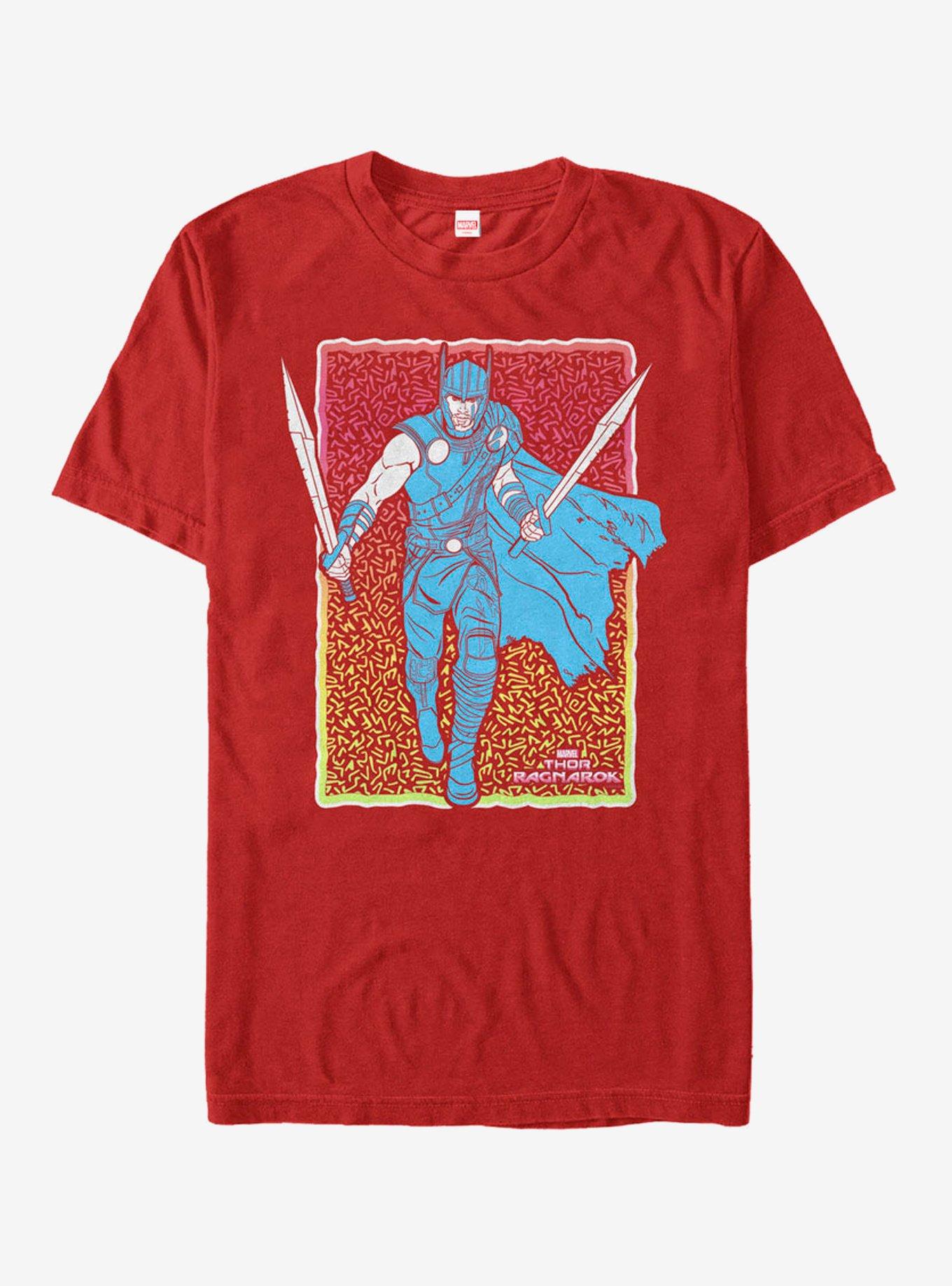 Red Marvel Thor: Ragnarok Battle Ready T-Shirt | BoxLunch - RED | BoxLunch