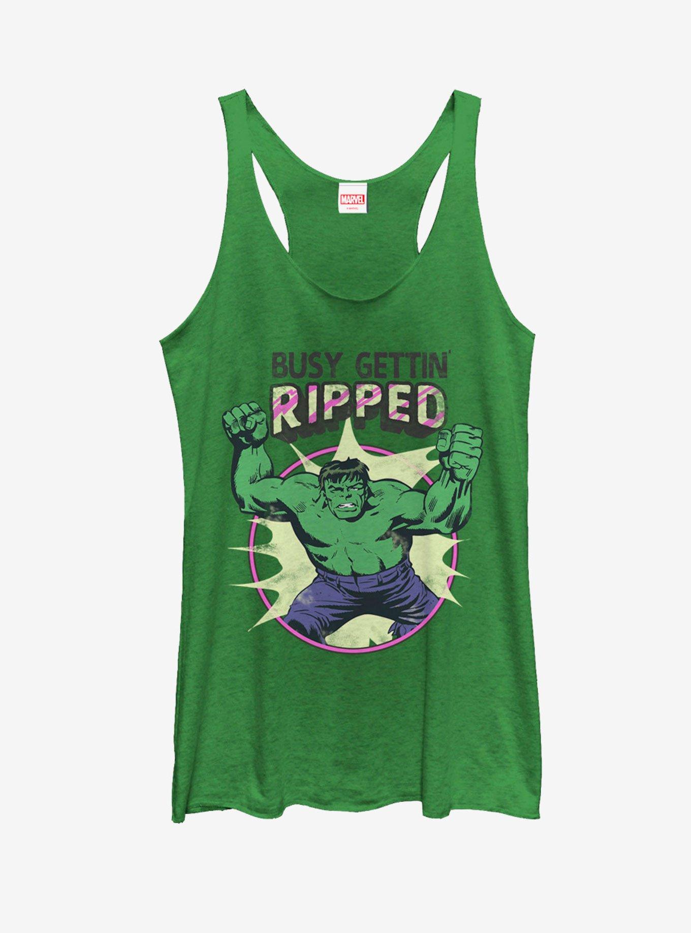 Marvel Hulk Getting Ripped Womens Tank, ENVY, hi-res