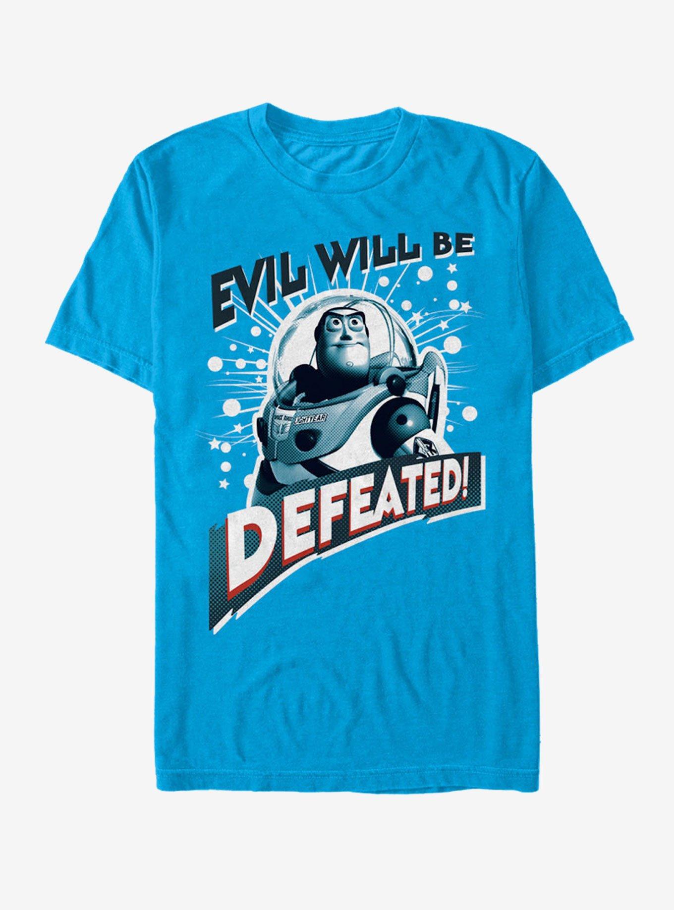 Disney Toy Story Buzz Lightyear Defeat Evil T-Shirt, TURQ, hi-res