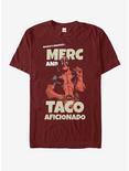 Plus Size Marvel Deadpool Greatest Taco Aficionado T-Shirt, CARDINAL, hi-res