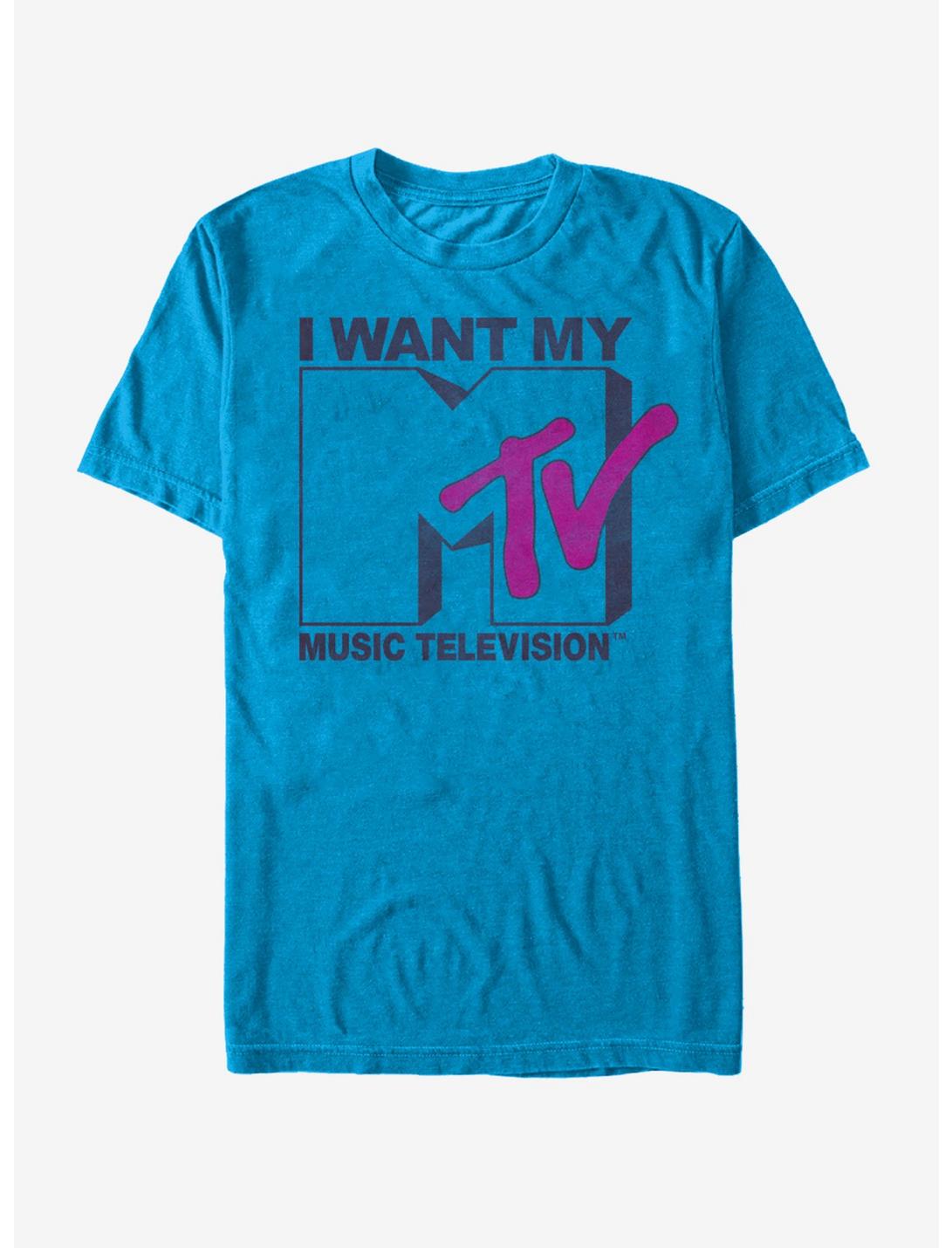 MTV I Want My Music Television T-Shirt, TURQ, hi-res