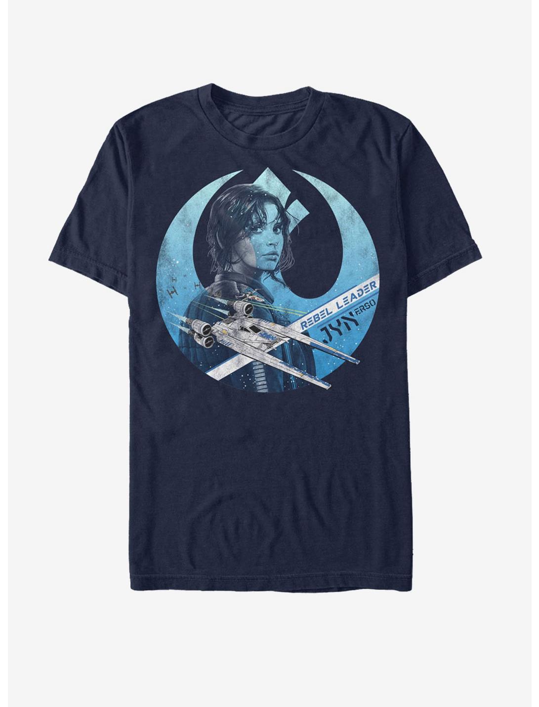 Plus Size Star Wars Jyn Erso Rebel Crest T-Shirt, NAVY, hi-res