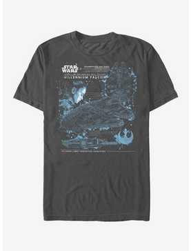 Star Wars Millennium Falcon Plans T-Shirt, , hi-res