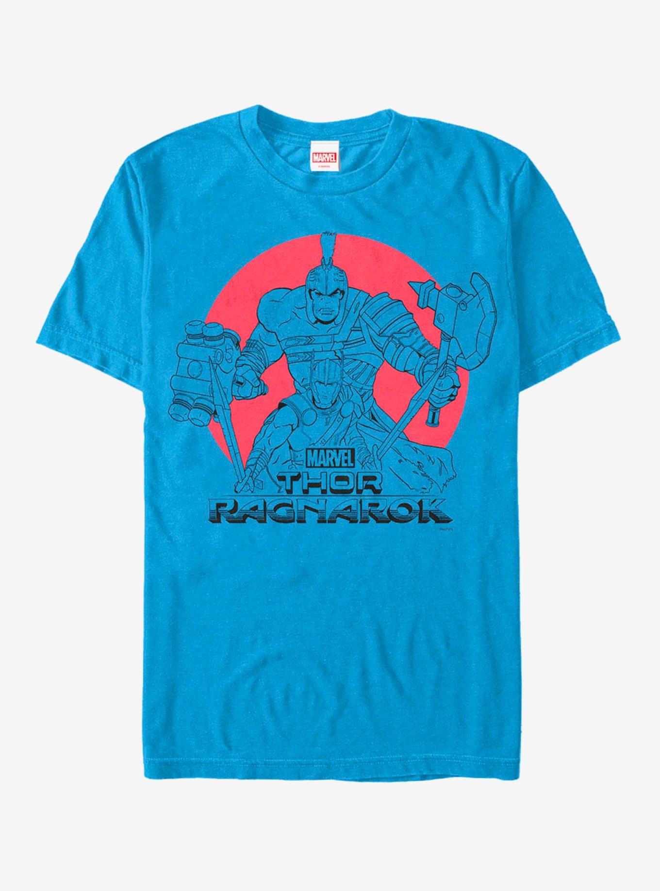 Marvel Thor: Ragnarok Hulk Sunset T-Shirt - BLUE | BoxLunch