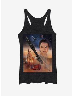 Star Wars Rey Collage Womens Tank, , hi-res