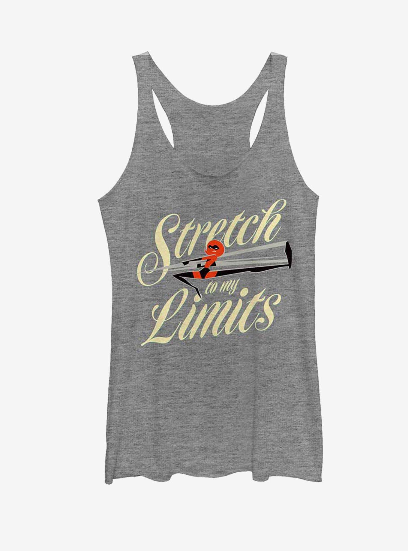 Disney Pixar The Incredibles Stretch To My Limits Womens Tank, GRAY HTR, hi-res