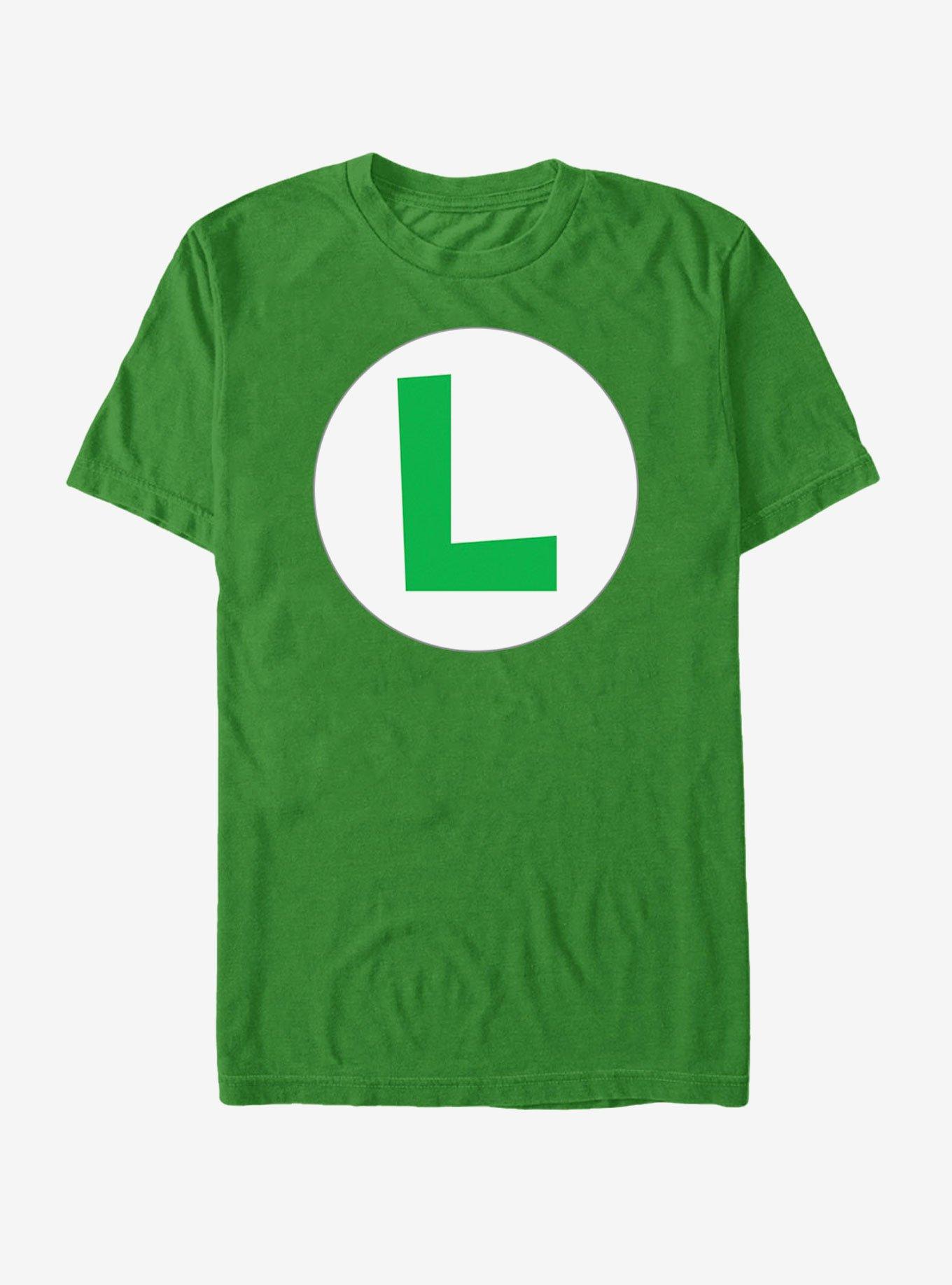 Nintendo Luigi Circle Icon T-Shirt, , hi-res