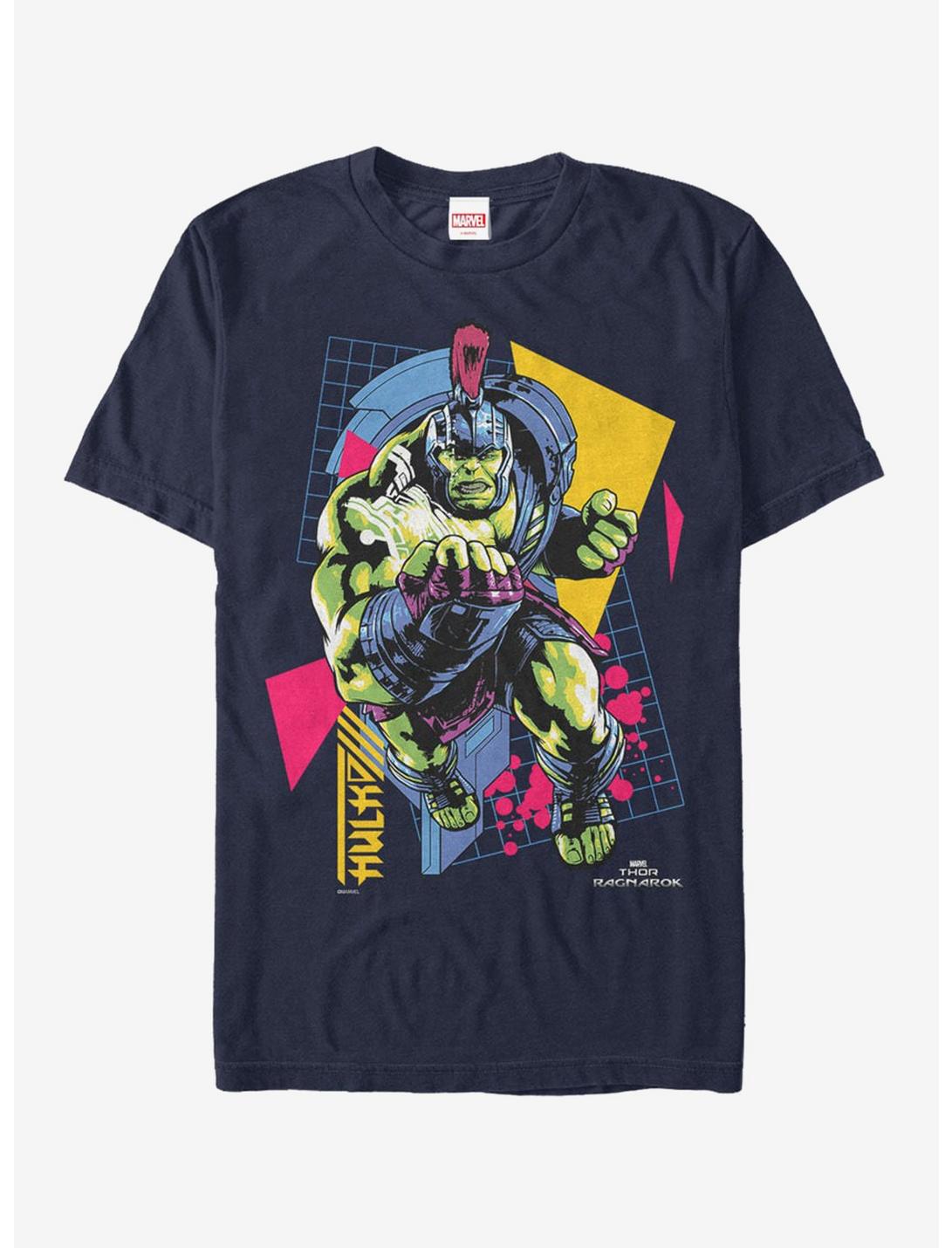 Marvel Thor: Ragnarok Hulk Retro T-Shirt, NAVY, hi-res