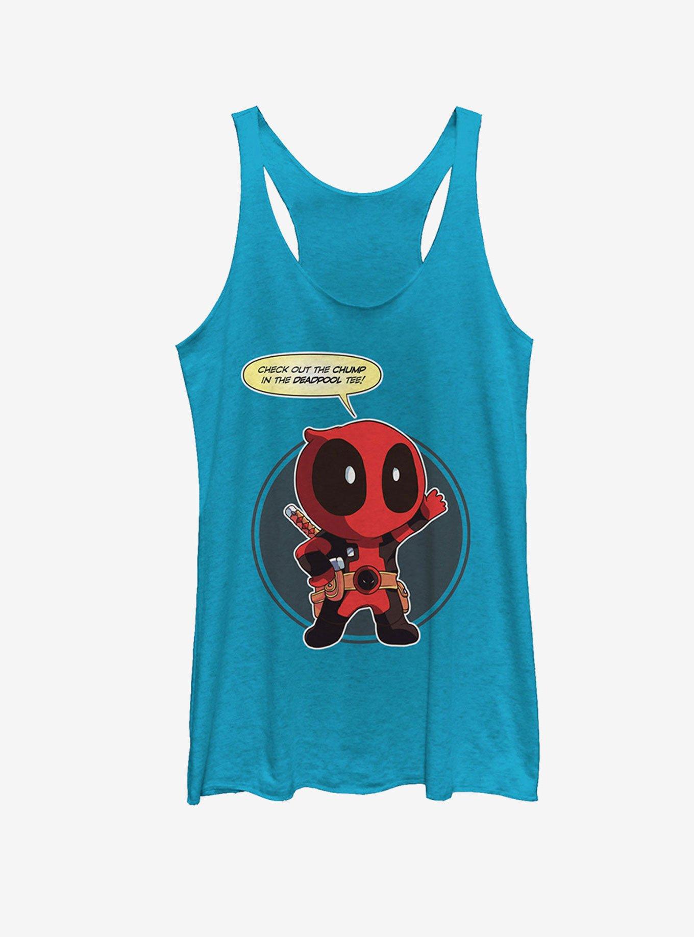 Marvel Cartoon Deadpool Chump Taco Womens Tank, , hi-res