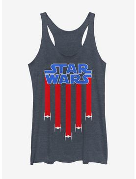 Plus Size Star Wars Fourth of July TIE Fighter Stripes Womens Tank, , hi-res