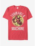 Marvel Iron Man Train Like a Machine T-Shirt, RED, hi-res