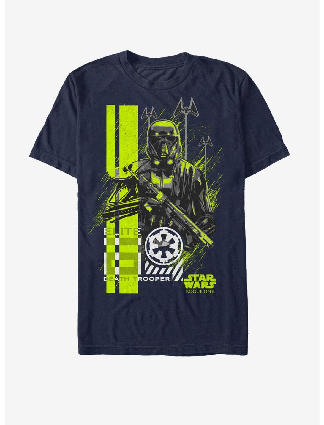 Plus Size Star Wars Death Trooper Battle Stance T-Shirt, NAVY, hi-res
