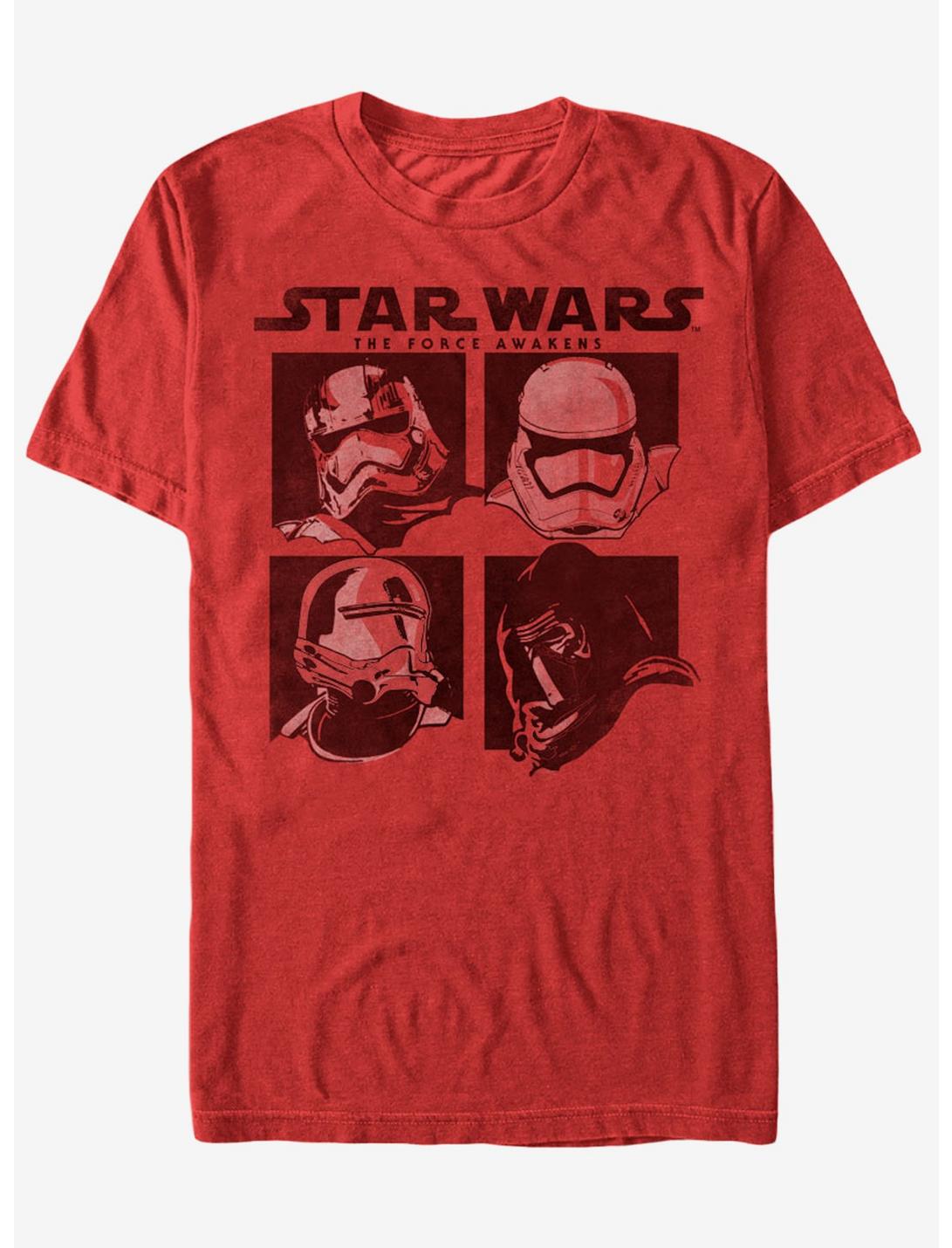 Star Wars The Force Awakens Stormtroopers and Kylo Ren T-Shirt, RED, hi-res