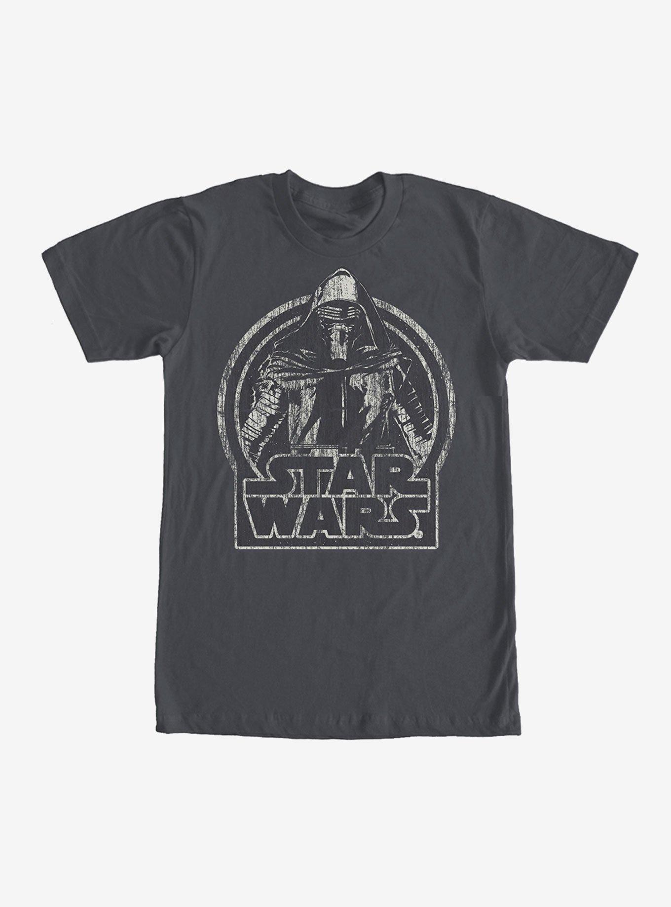 Star Wars Kylo Ren Classic Distressed T-Shirt, CHARCOAL, hi-res