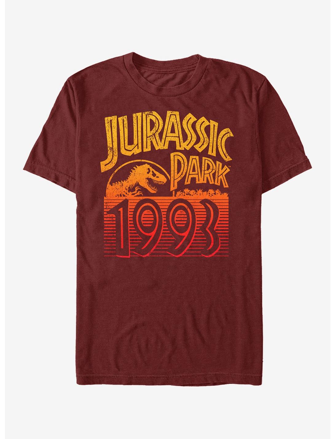 Jurassic Park Retro 1993 T-Shirt, CARDINAL, hi-res