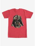 Star Wars Tropical Print Darth Vader Helmet T-Shirt, RED, hi-res