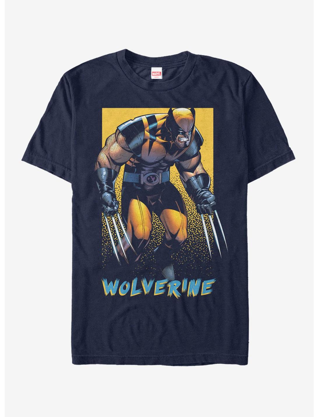 Marvel X-Men Wolverine Classic T-Shirt, NAVY, hi-res