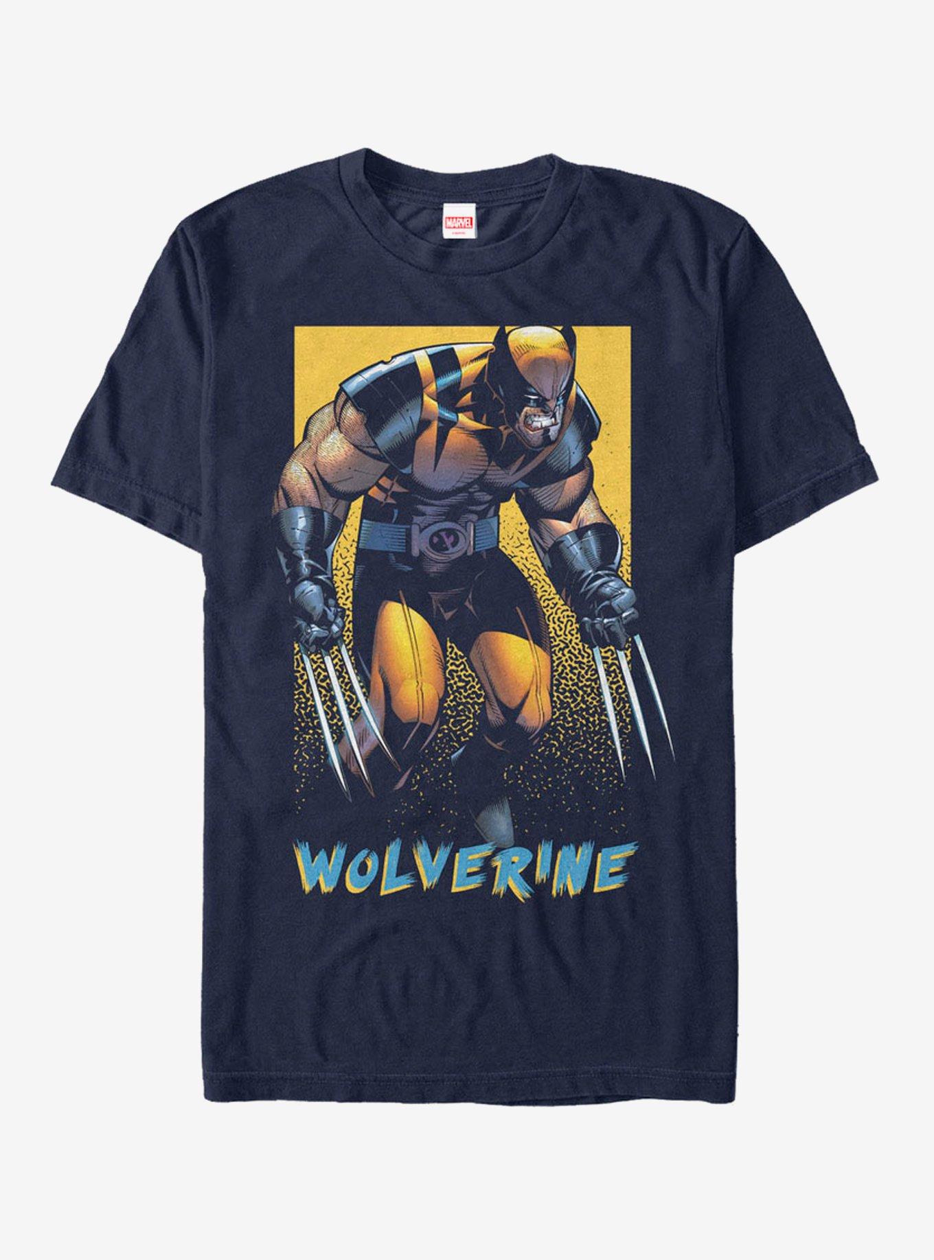 Marvel X-Men Wolverine Classic T-Shirt, NAVY, hi-res