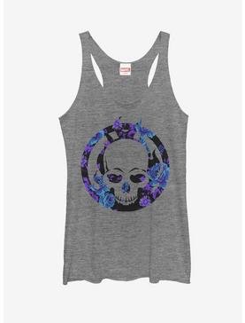 Plus Size Marvel Ghost Rider Floral Print Womens Tank, , hi-res