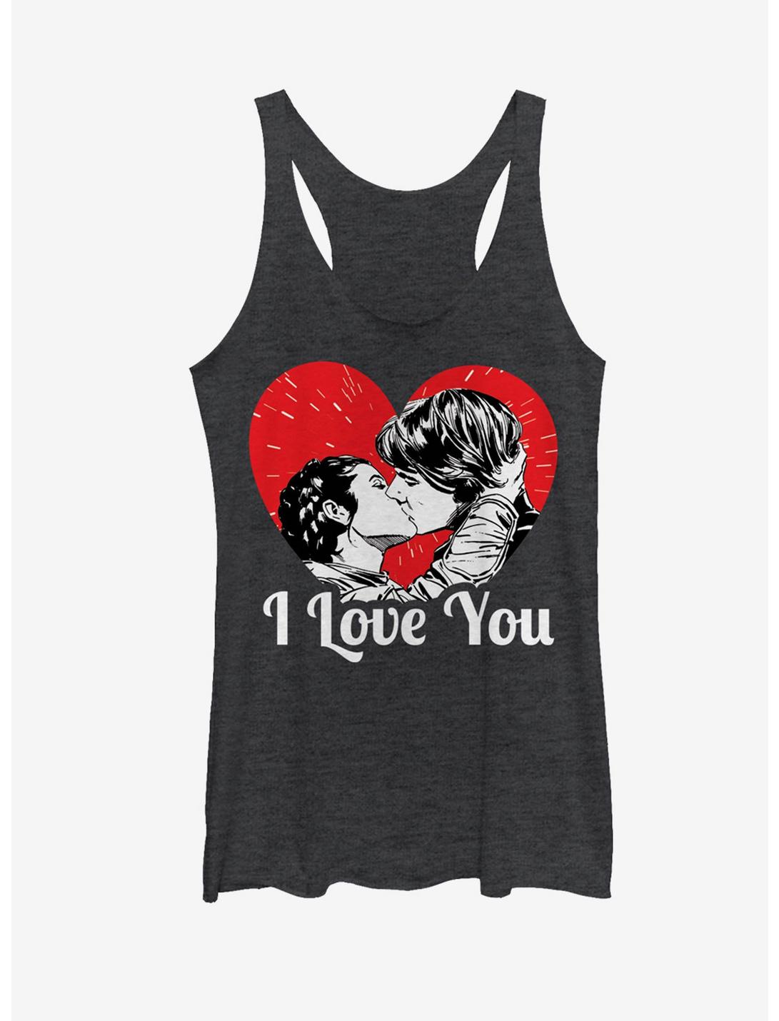 Star Wars Han and Leia I Love You Heart Womens Tank, BLK HTR, hi-res