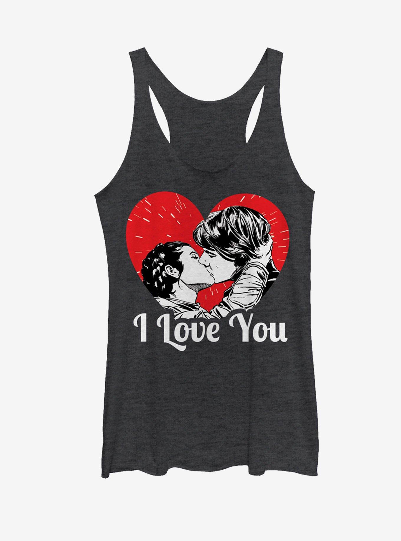 Star Wars Han and Leia I Love You Heart Womens Tank, , hi-res