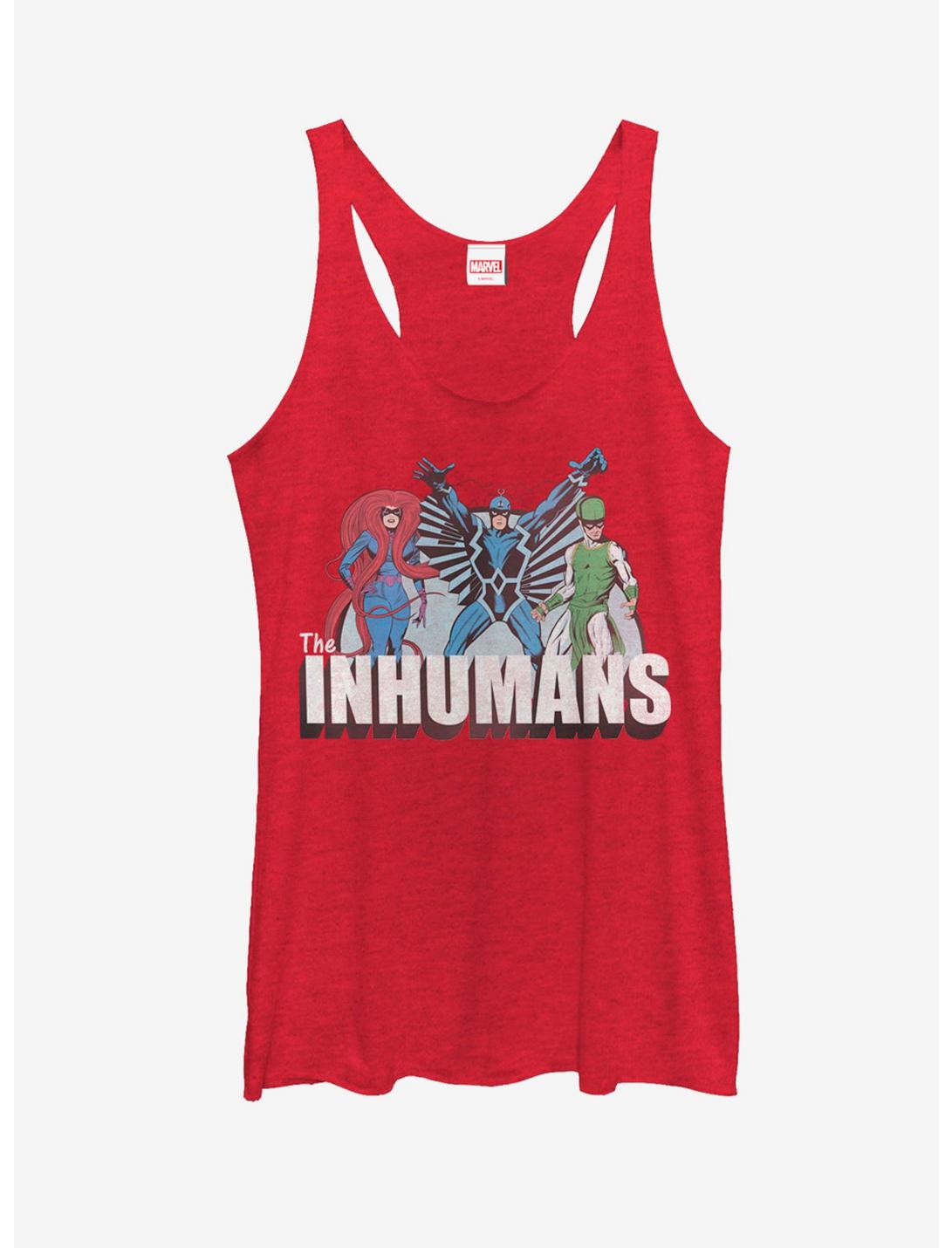 Marvel Inhumans Royal Characters Womens Tank, RED HTR, hi-res
