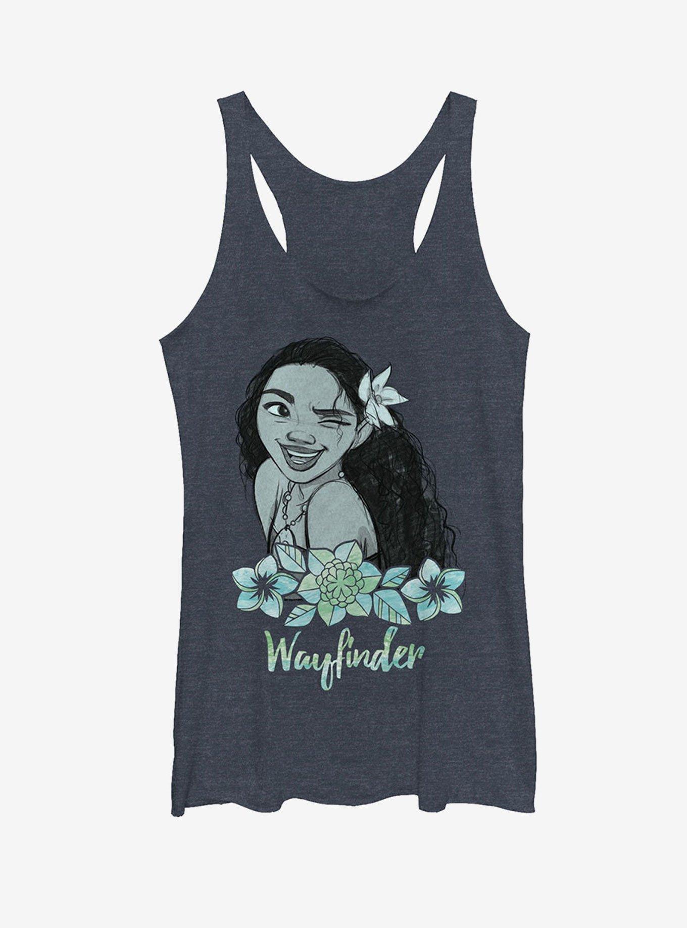 Disney Moana Maui Rainbow Womens Tank, NAVY HTR, hi-res