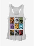 Star Wars Rey and BB-8 Character Boxes Womens Tank, WHITE HTR, hi-res