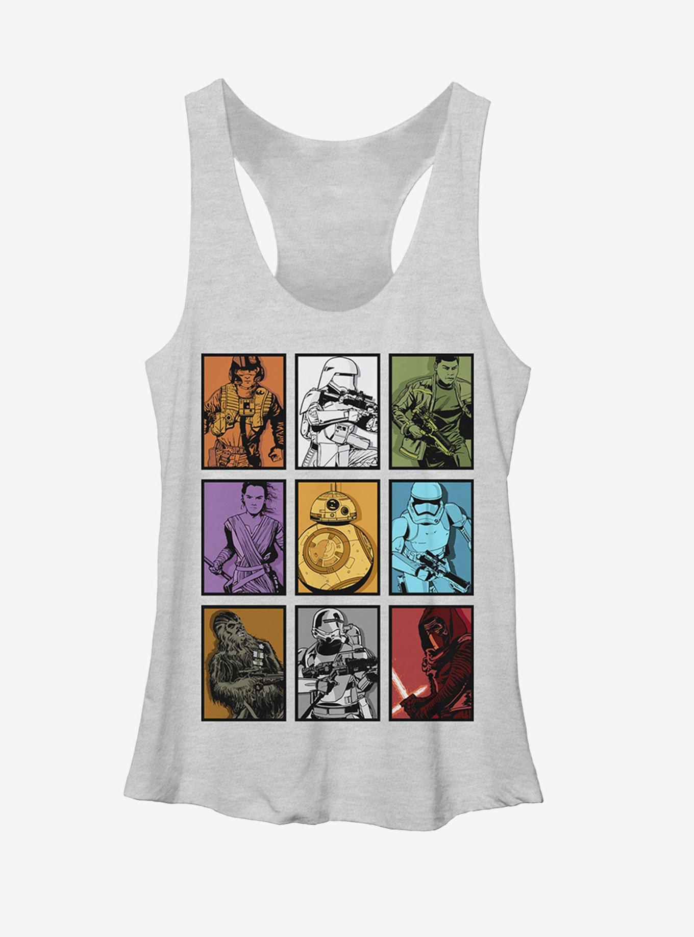 Star Wars Rey and BB-8 Character Boxes Womens Tank, , hi-res