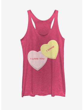 Star Wars Valentine's Day I Love You I Know Hearts Womens Tank, , hi-res