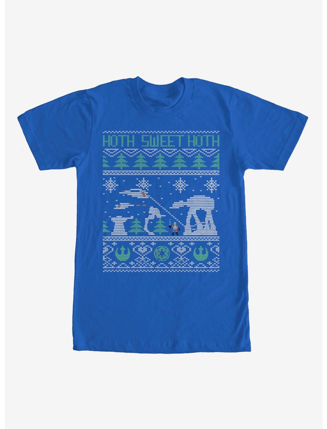 Star Wars Hoth Sweet Hoth Ugly Christmas Sweater T-Shirt, ROYAL, hi-res
