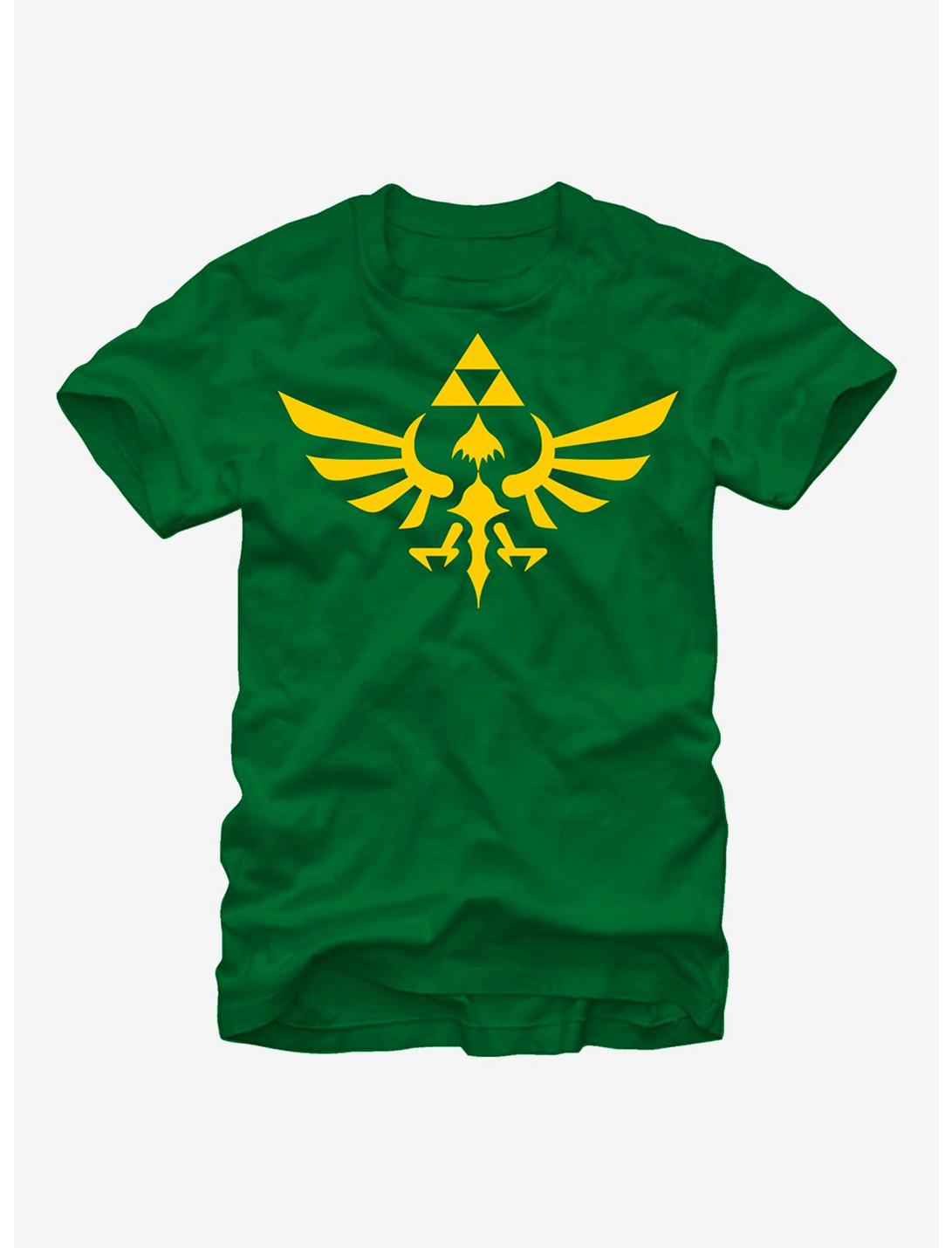 Nintendo Legend of Zelda Triforce T-Shirt, KELLY, hi-res