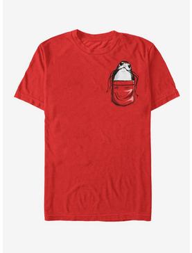 Star Wars Porg Faux Pocket Cartoon T-Shirt, , hi-res