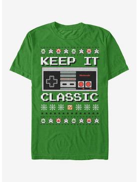 Nintendo Ugly Christmas Sweater NES Classic Controller T-Shirt, , hi-res