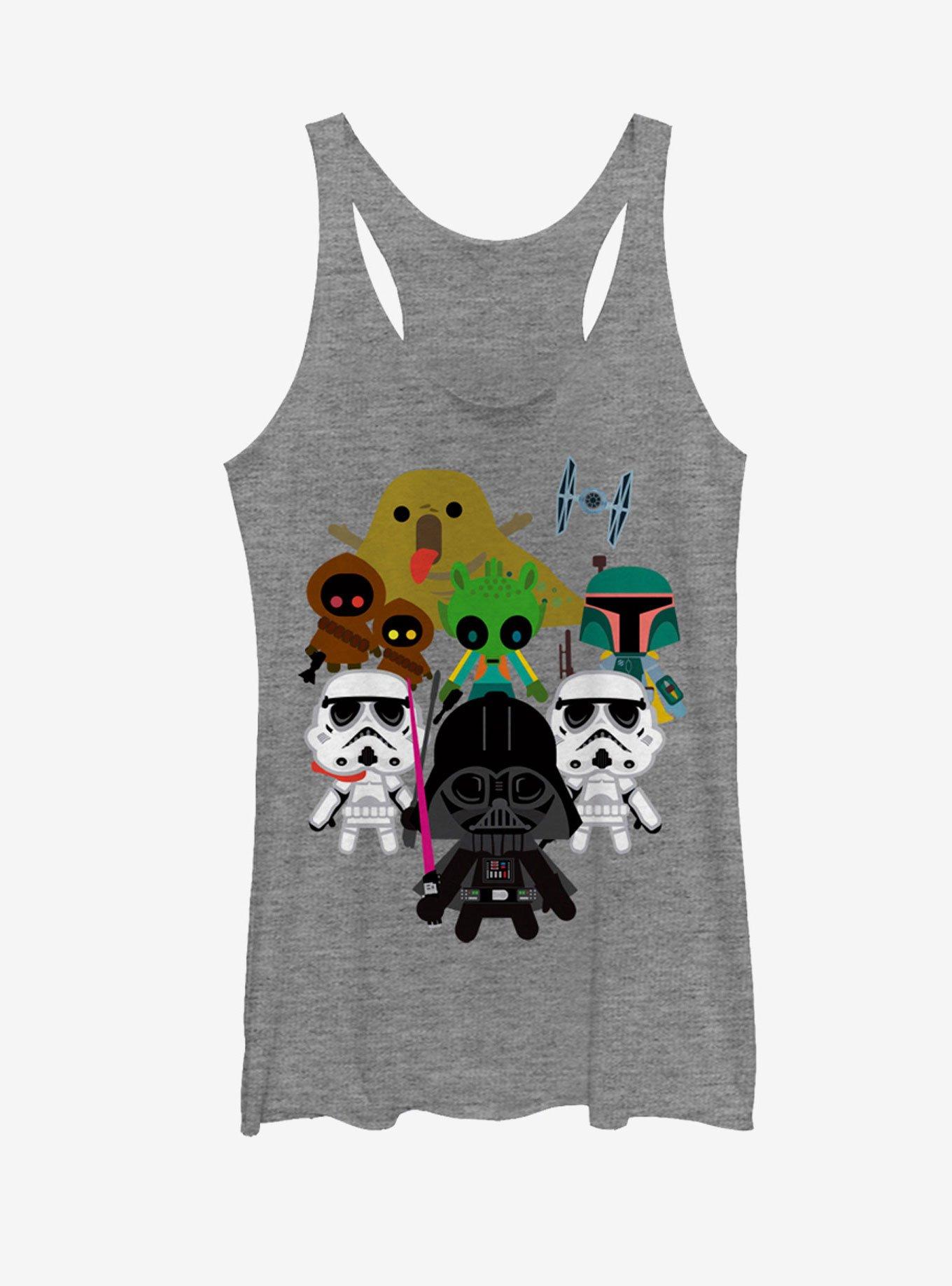 Star Wars Cute Cartoon Dark Side Villains Womens Tank, , hi-res