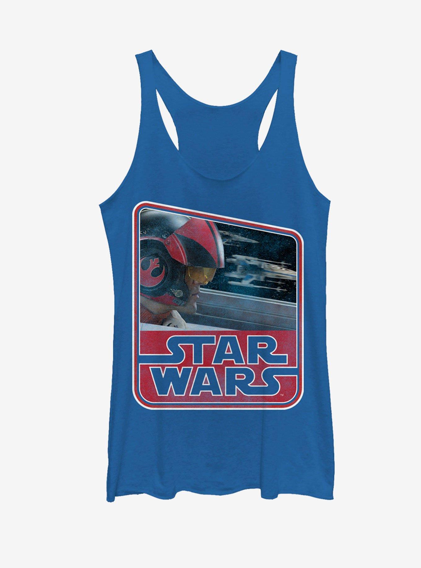 Star Wars Retro Poe Dameron Womens Tank, , hi-res