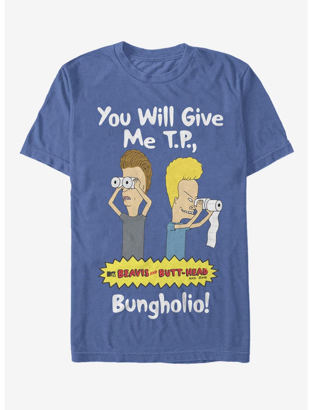 Beavis and Butt-Head You Will Give Me TP T-Shirt, ROYAL, hi-res