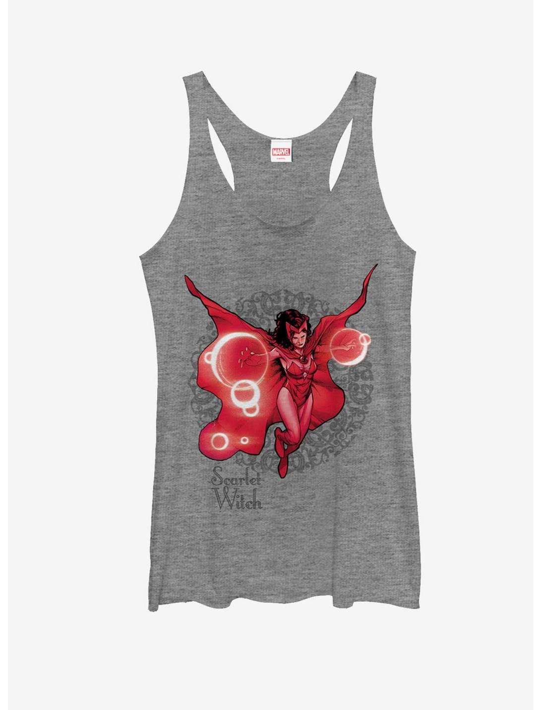 Marvel Scarlet Witch Hex Womens Tank, GRAY HTR, hi-res