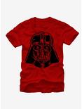 Star Wars Darth Vader Helmet T-Shirt, RED, hi-res
