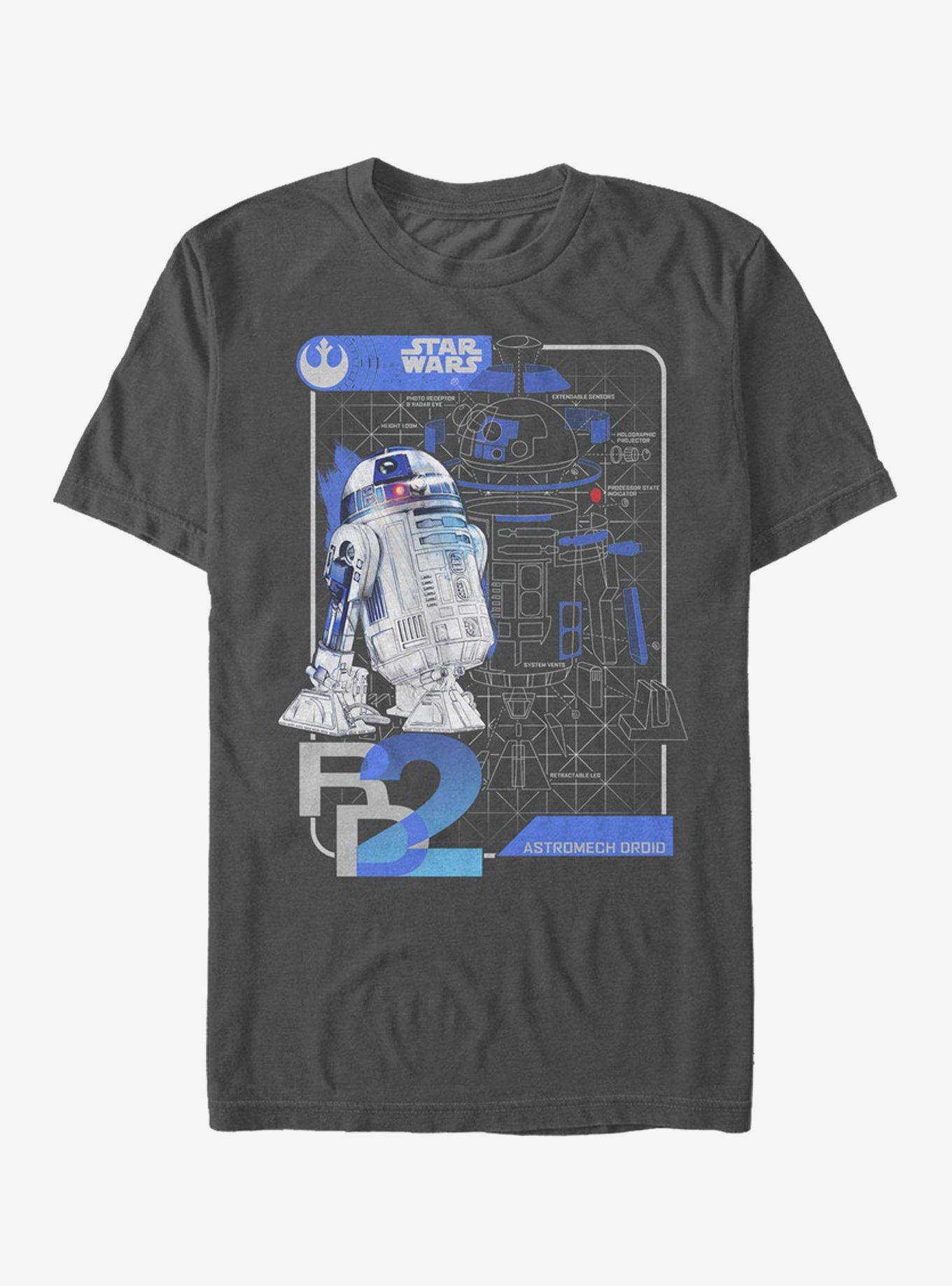 Star Wars R2-D2 Schematics T-Shirt, , hi-res