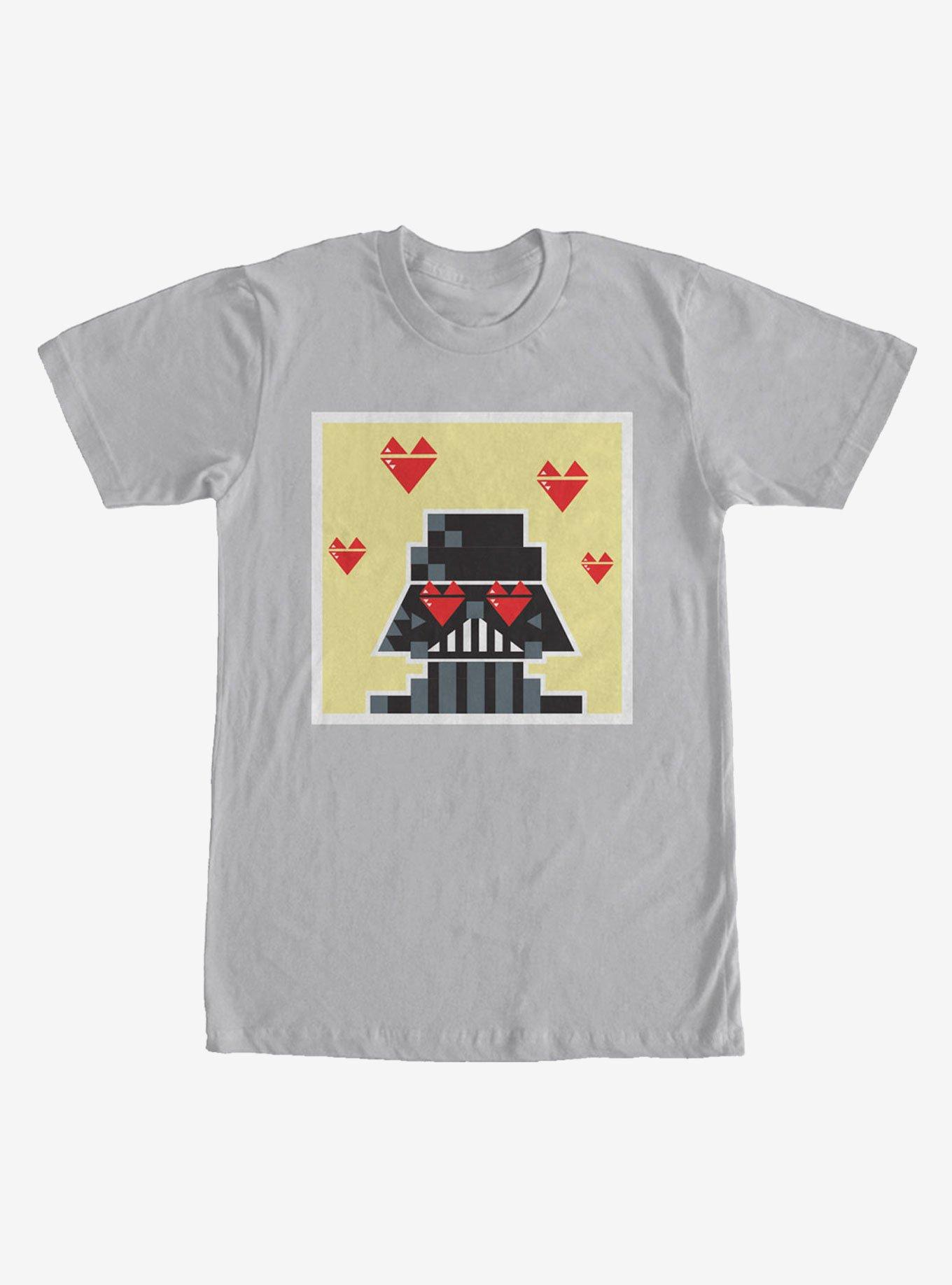 Star Wars Valentine's Day Darth Vader T-Shirt, SILVER, hi-res