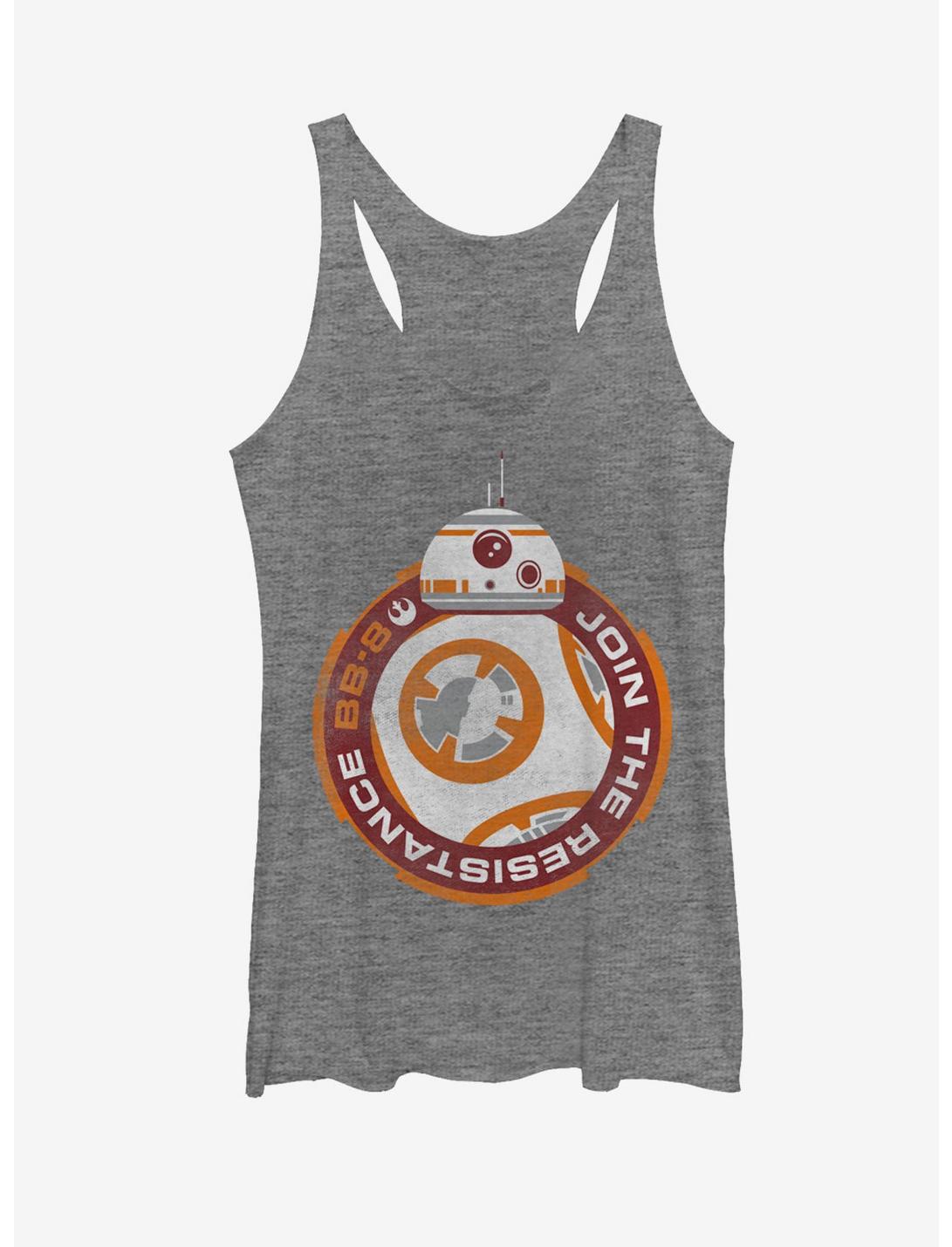 Star Wars BB-8 Join the Resistance Womens Tank, GRAY HTR, hi-res