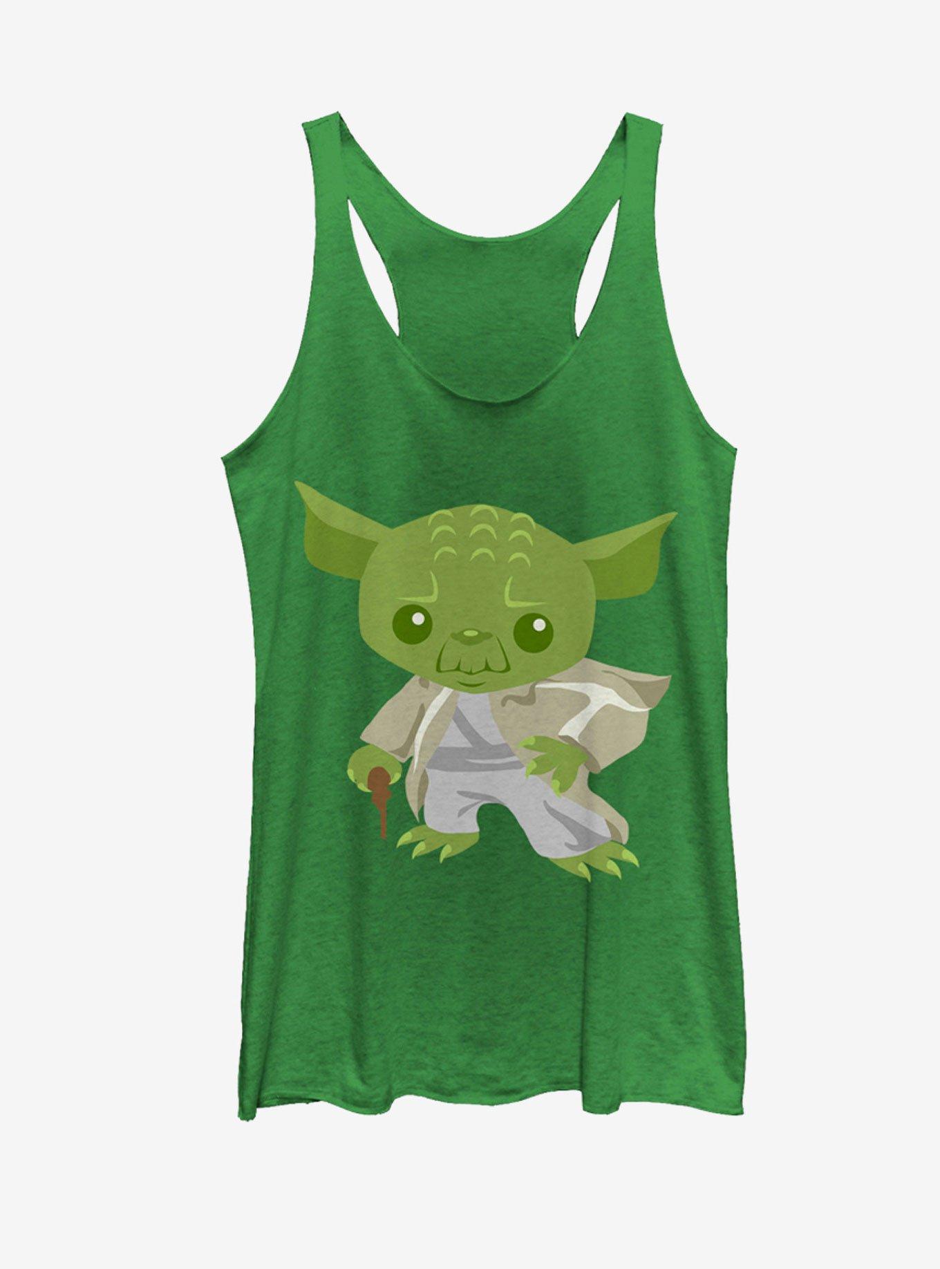 Star Wars Cute Cartoon Yoda Womens Tank, , hi-res