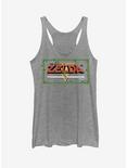 Nintendo Legend of Zelda Pixel Logo Womens Tank, GRAY HTR, hi-res